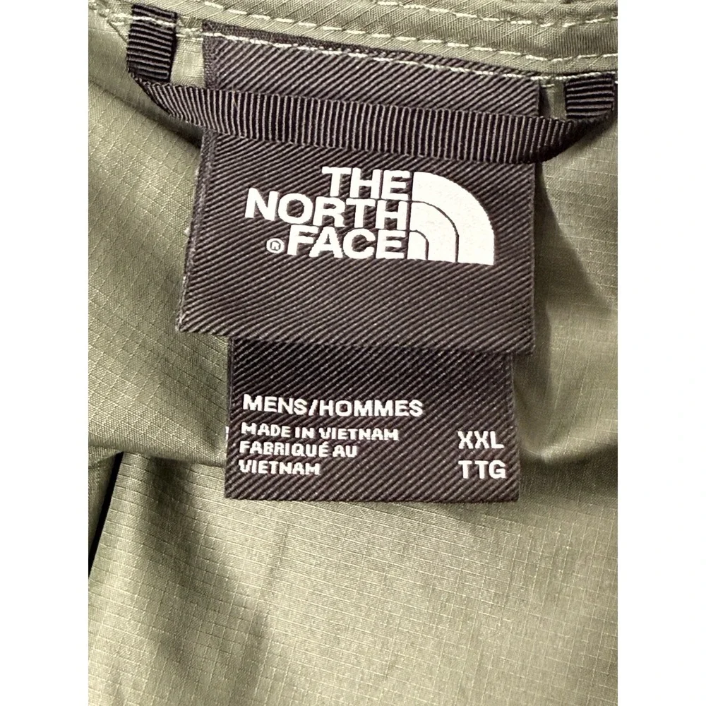 The North Face Windbreaker Jacket Men's Size XXL Green Big & Tall Hiking Camping